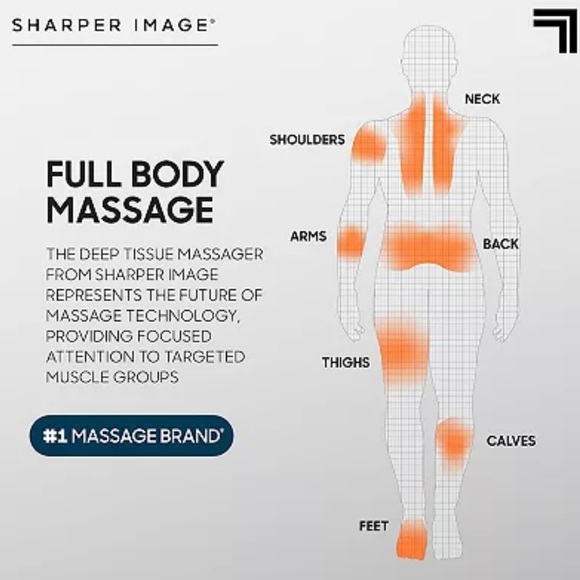 NIB Sharper Image PowerBoost Deep Tissue Percussion Massager - Picture 7 of 8